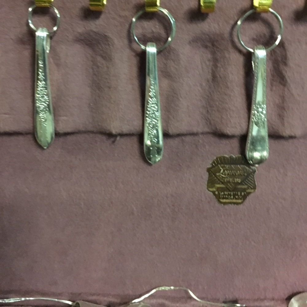 Custom sterling spoon keychains